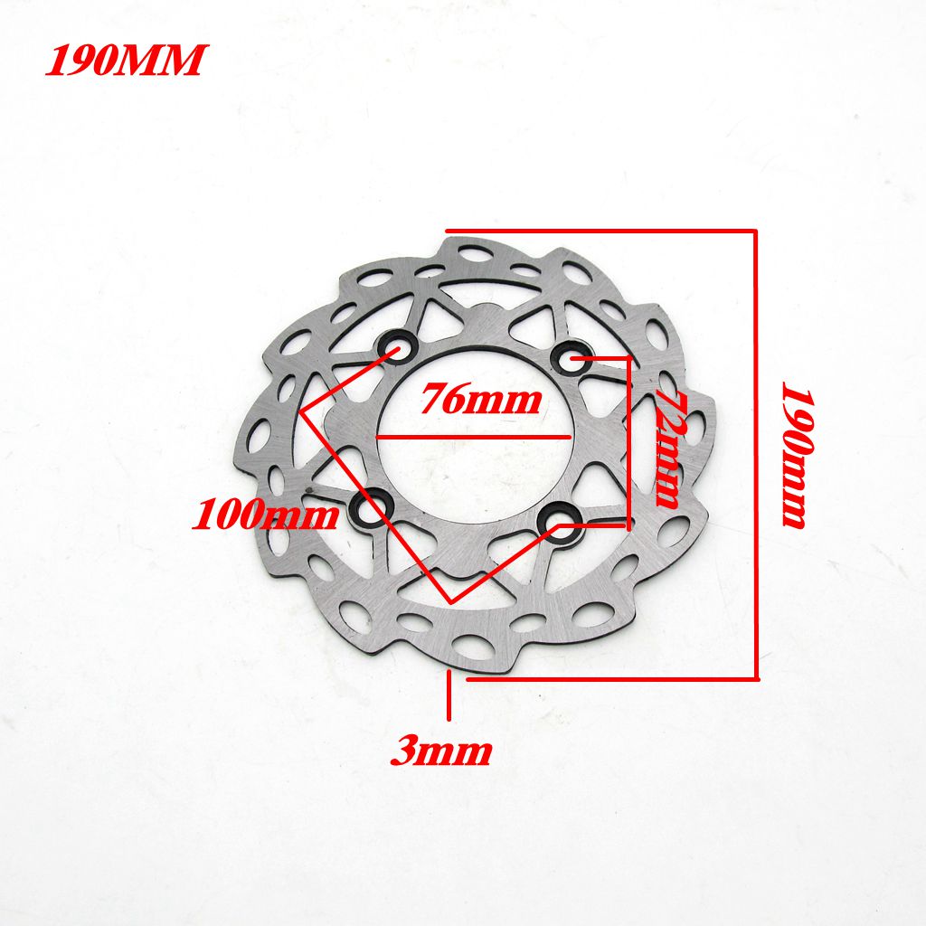 190mm Motorcycle Rear Brake Disc Rotor for Chinese 50cc-160cc Dirt Pit Bike