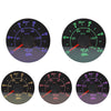 7 Colors LED Oil Pressure Meter 52mm Round Gauge Waterproof 9V-32V Black 1