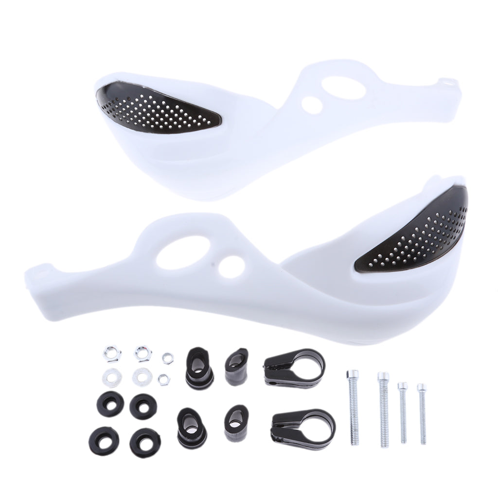 Brush Handguard Raptor Kit Hand Guards 7/8" for YZ WR XR DT KLX CRF White