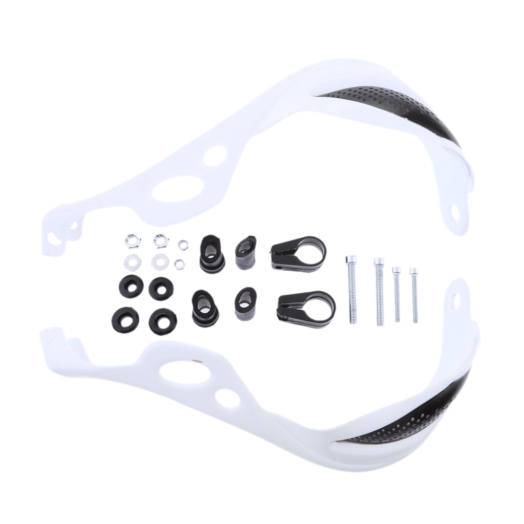 Brush Handguard Raptor Kit Hand Guards 7/8" for YZ WR XR DT KLX CRF White