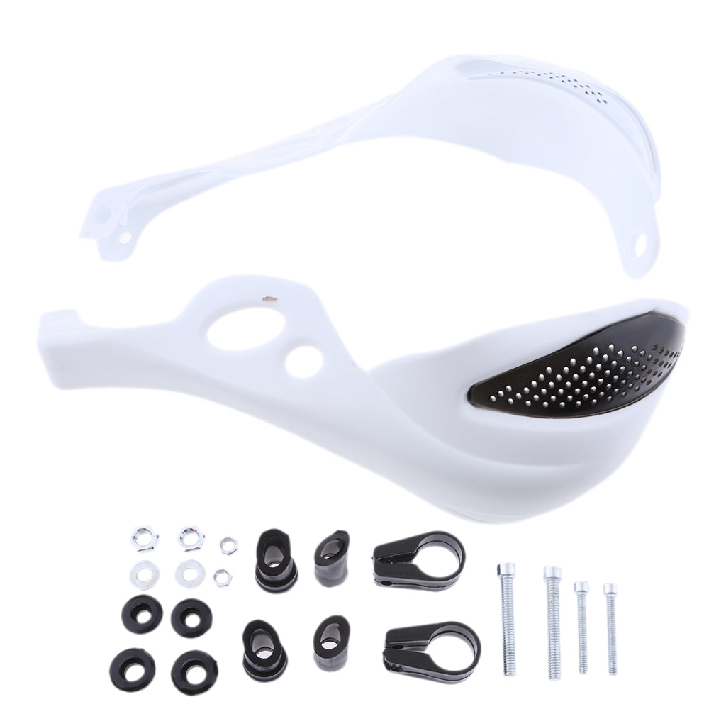 Brush Handguard Raptor Kit Hand Guards 7/8" for YZ WR XR DT KLX CRF White