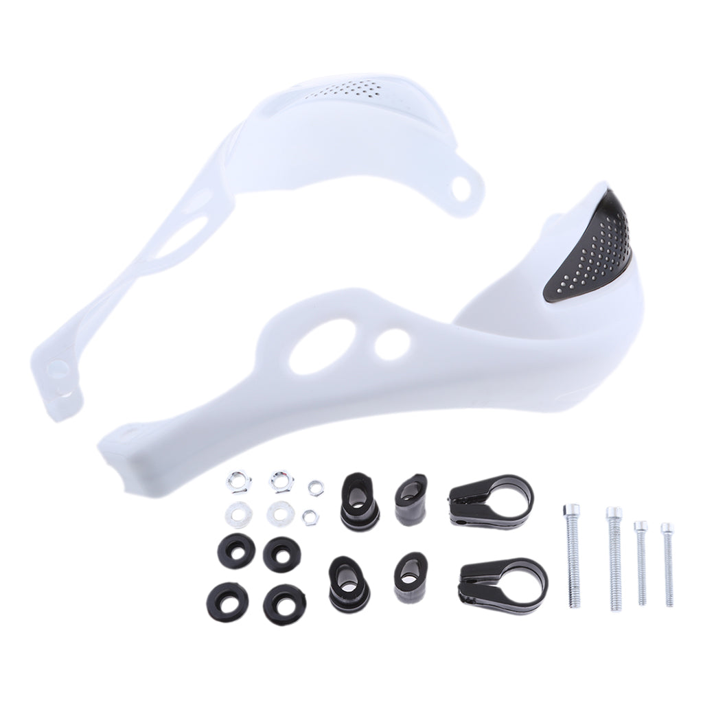 Brush Handguard Raptor Kit Hand Guards 7/8" for YZ WR XR DT KLX CRF White