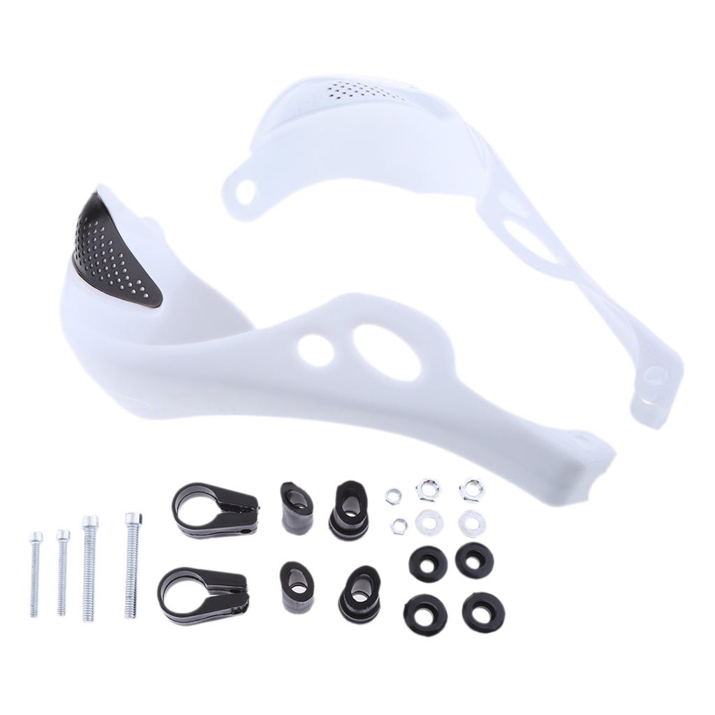 Brush Handguard Raptor Kit Hand Guards 7/8" for YZ WR XR DT KLX CRF White