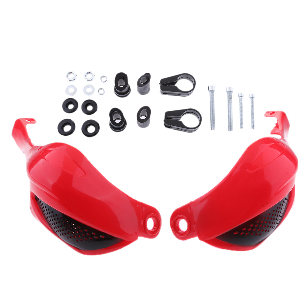 Brush Handguard Raptor Kit Hand Guards 7/8" for YZ WR XR DT KLX CRF Red