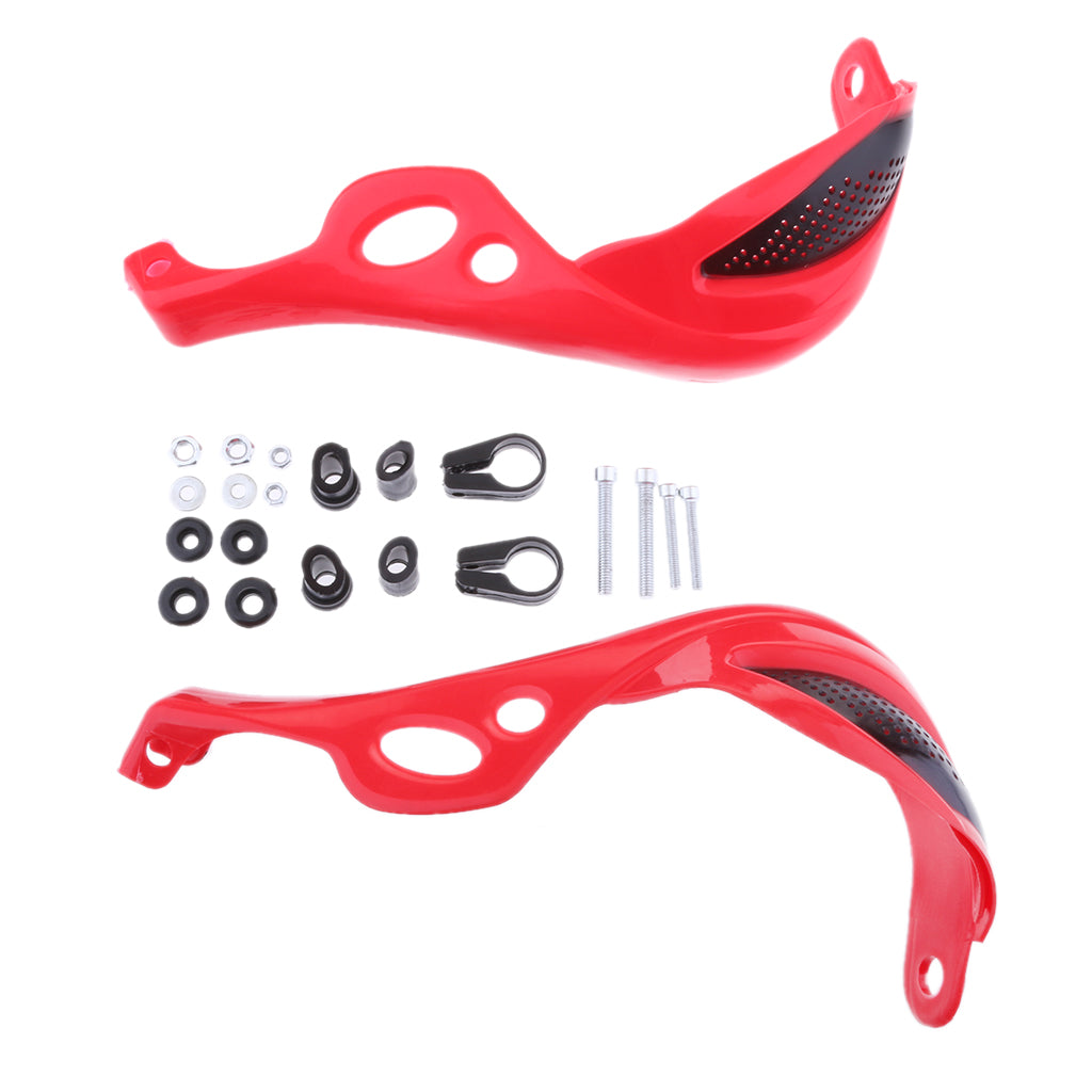 Brush Handguard Raptor Kit Hand Guards 7/8" for YZ WR XR DT KLX CRF Red