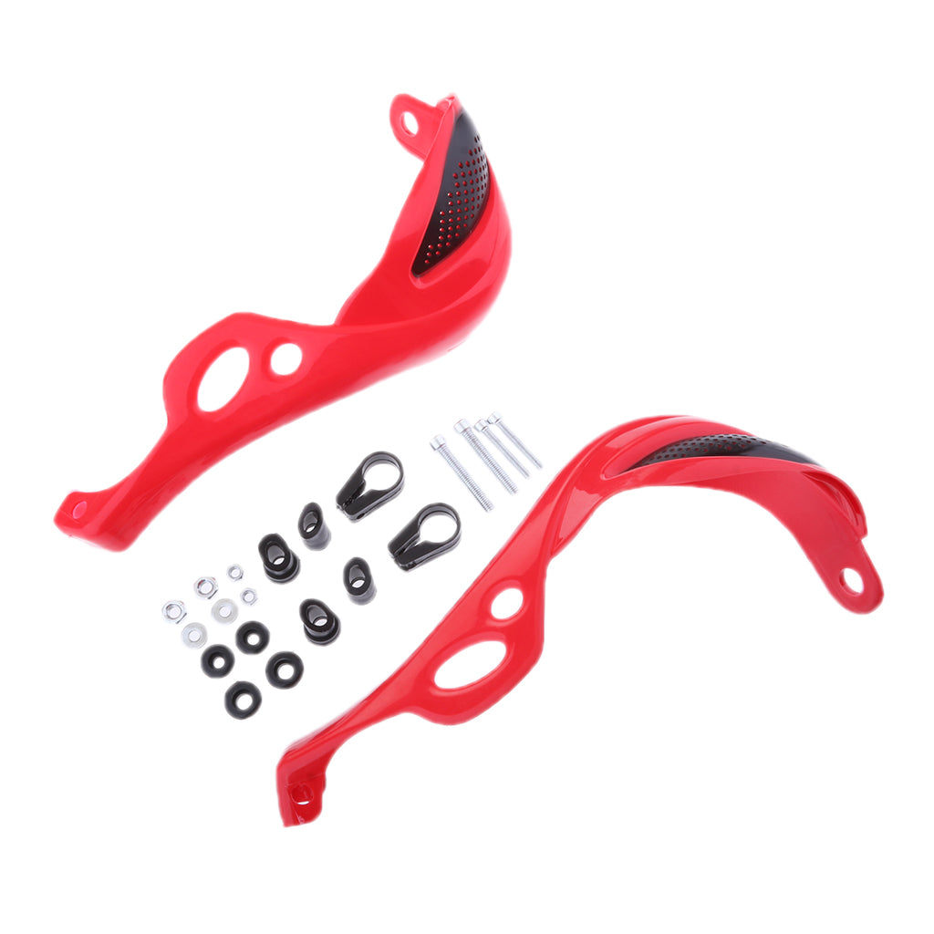 Brush Handguard Raptor Kit Hand Guards 7/8" for YZ WR XR DT KLX CRF Red