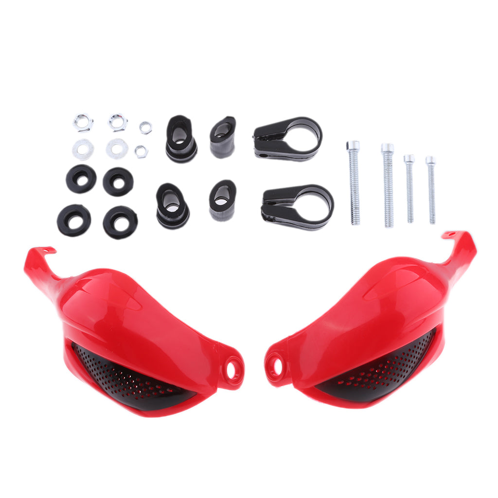 Brush Handguard Raptor Kit Hand Guards 7/8" for YZ WR XR DT KLX CRF Red