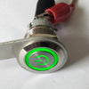 12V ATV Motorcycle LED Handlebar Headlight Foglight Switch Waterproof Green