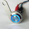 12V ATV Motorcycle LED Handlebar Headlight Foglight Switch Waterproof Blue