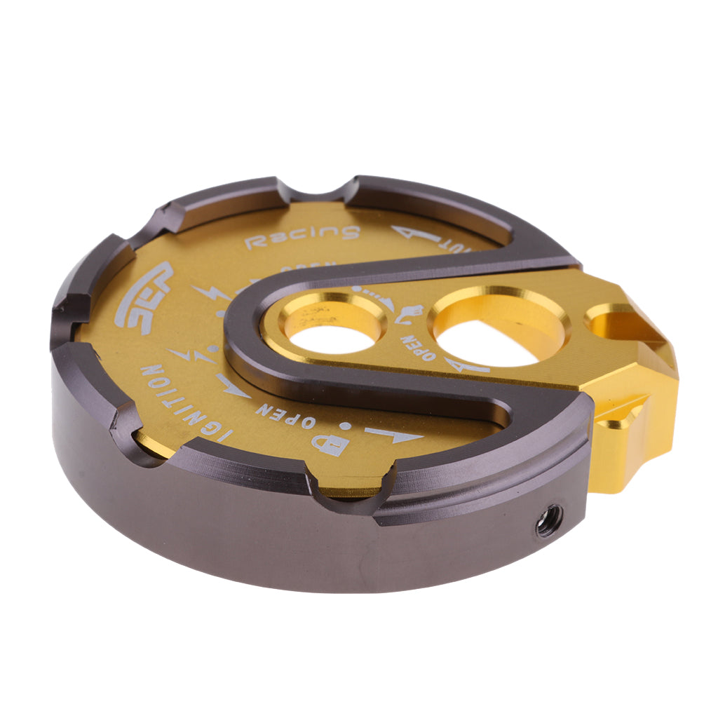 CNC Aluminium Fuel Tank Gas Cap Lock Cover for Yamaha BWS 125 BWS125 Yellow