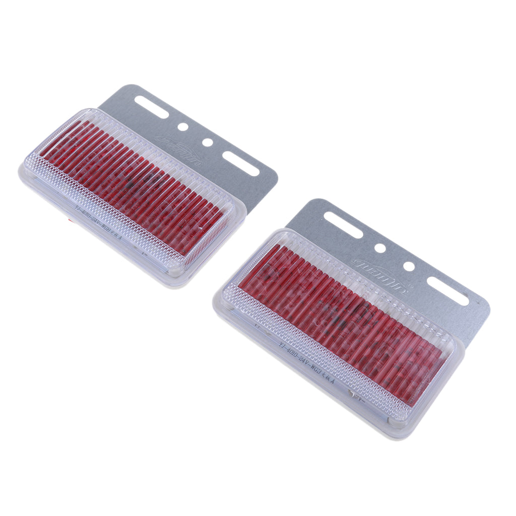 Rear Side Marker Signal Blinker Corner Parking Light Set Red Light