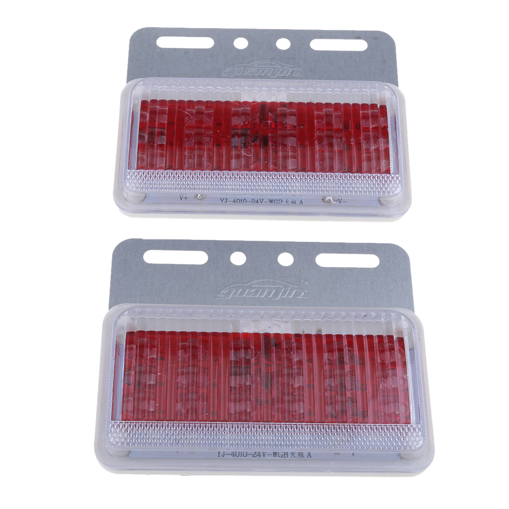 Rear Side Marker Signal Blinker Corner Parking Light Set Red Light