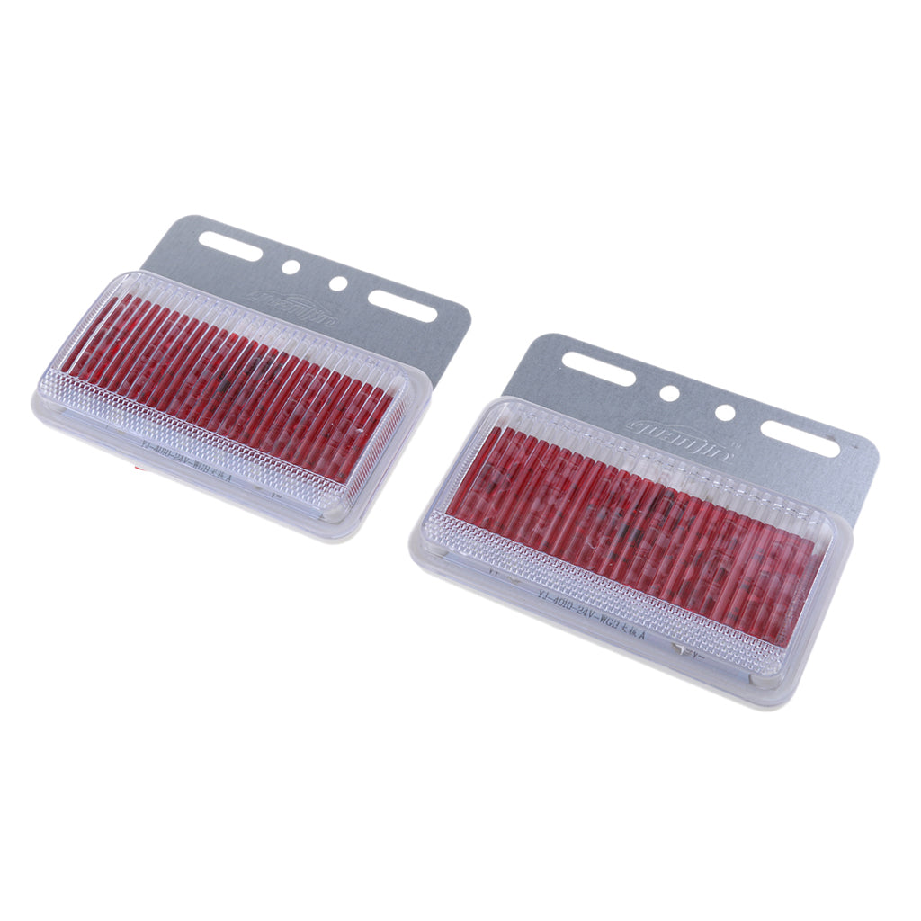 Rear Side Marker Signal Blinker Corner Parking Light Set Red Light