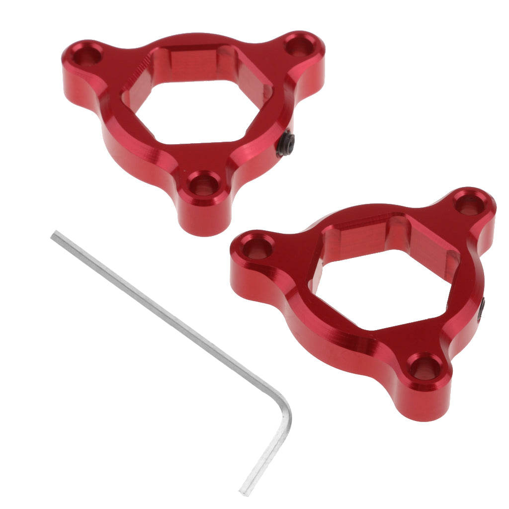 CNC Aluminum Motorcycle Front Suspension Fork Preload Adjusters 14mm Red