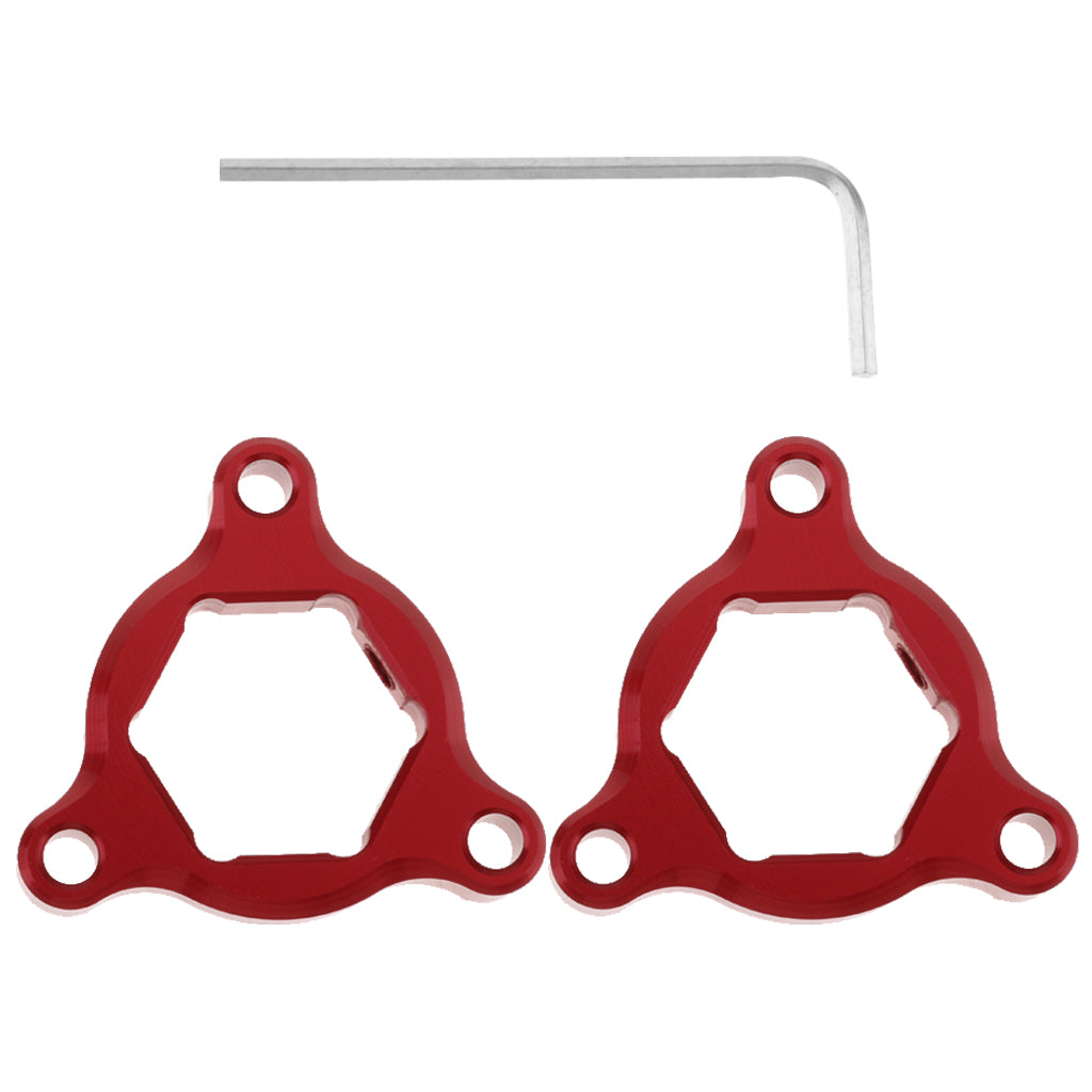 CNC Aluminum Motorcycle Front Suspension Fork Preload Adjusters 14mm Red