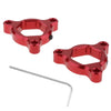 CNC Aluminum Motorcycle Front Suspension Fork Preload Adjusters 14mm Red