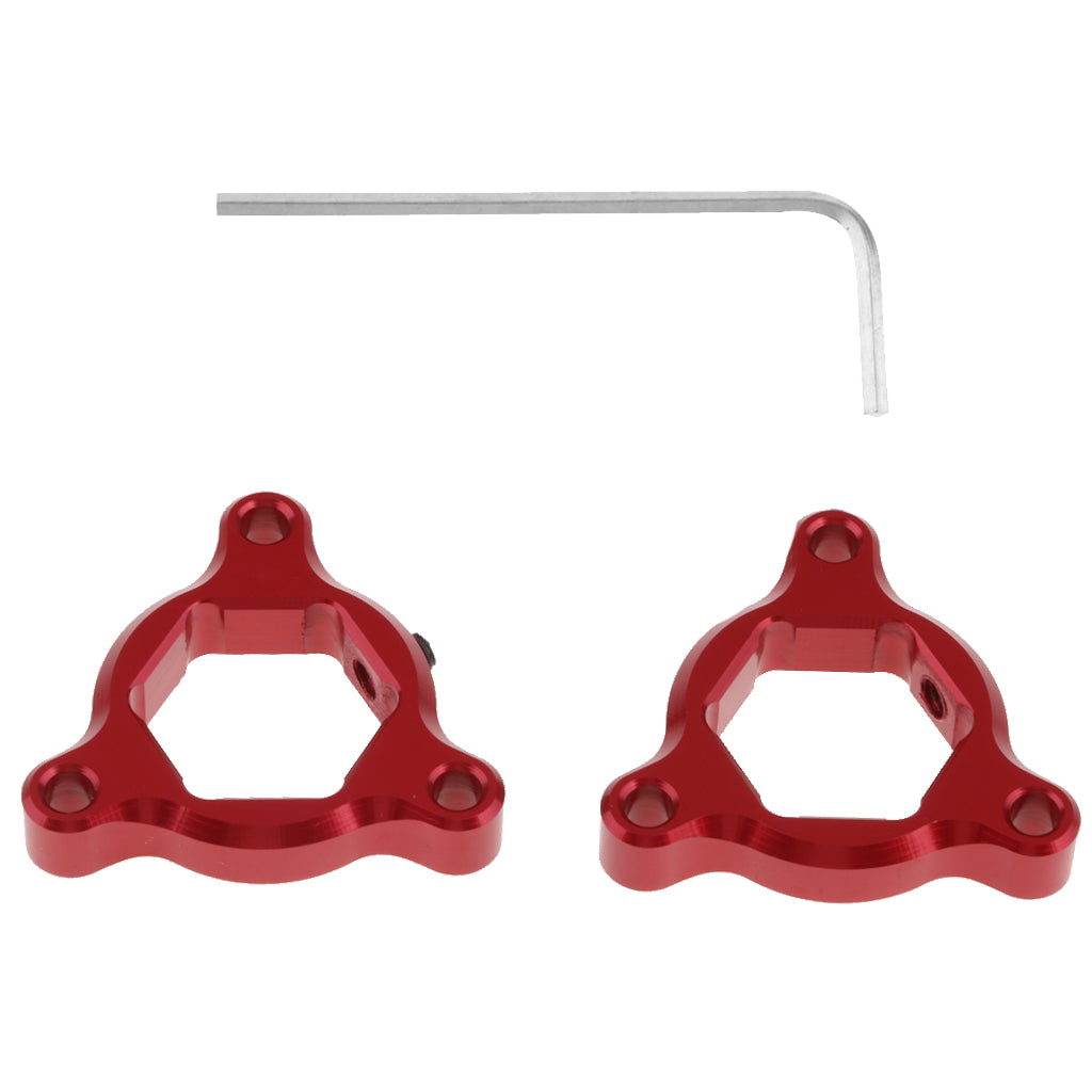 CNC Aluminum Motorcycle Front Suspension Fork Preload Adjusters 14mm Red