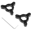 CNC Aluminum Motorcycle Front Suspension Fork Preload Adjusters 14mm Black