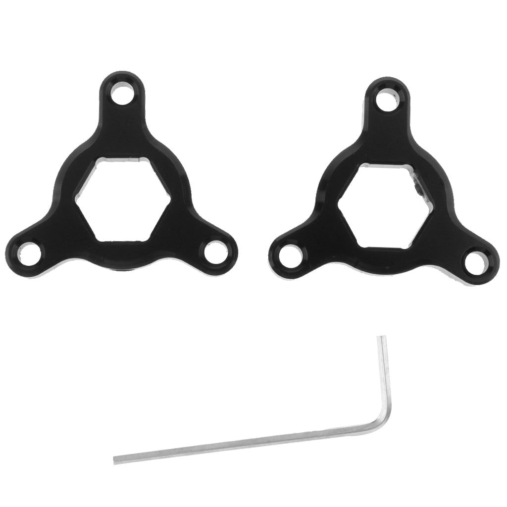 CNC Aluminum Motorcycle Front Suspension Fork Preload Adjusters 14mm Black