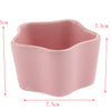 1 Pair Small Ceramic Bowl Pet Hamster Rabbit Feeding Bowl Pink_Star