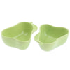 1 Pair Small Ceramic Bowl Pet Hamster Rabbit Feeding Bowl Pear_Green