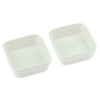 1 Pair Small Ceramic Bowl Pet Hamster Rabbit Feeding Bowl White