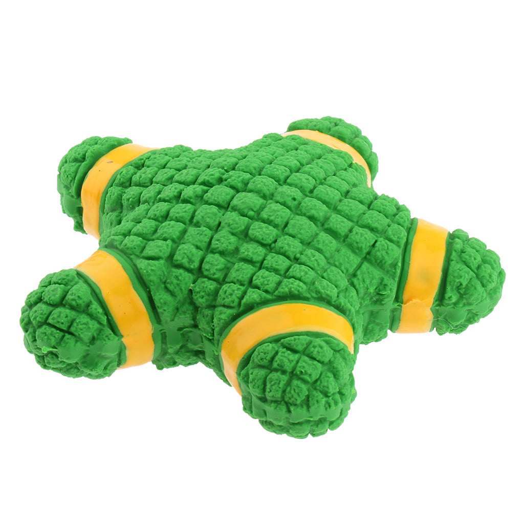 Nontoxic Latex Dog Chew Toy Interactive Chewing Squeaky Toys Star_Green