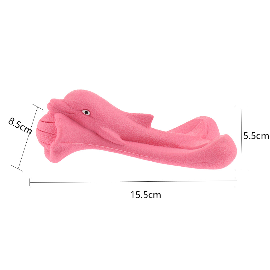 Dog Chew Toy, Rubber Bone Chewing Toys,Durable Bite Toy Molar Toy Pink_3