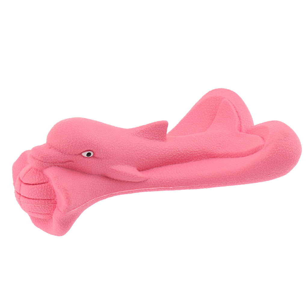 Dog Chew Toy, Rubber Bone Chewing Toys,Durable Bite Toy Molar Toy Pink_3