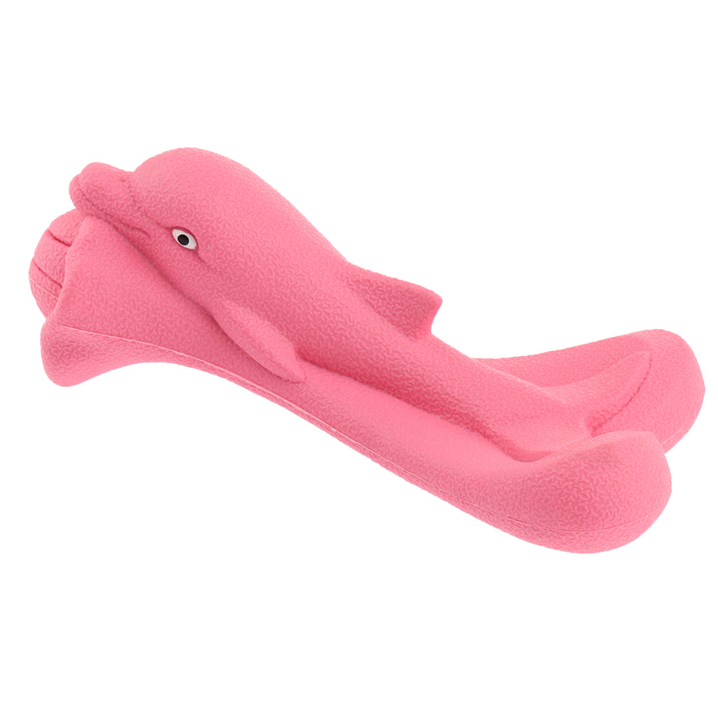 Dog Chew Toy, Rubber Bone Chewing Toys,Durable Bite Toy Molar Toy Pink_3