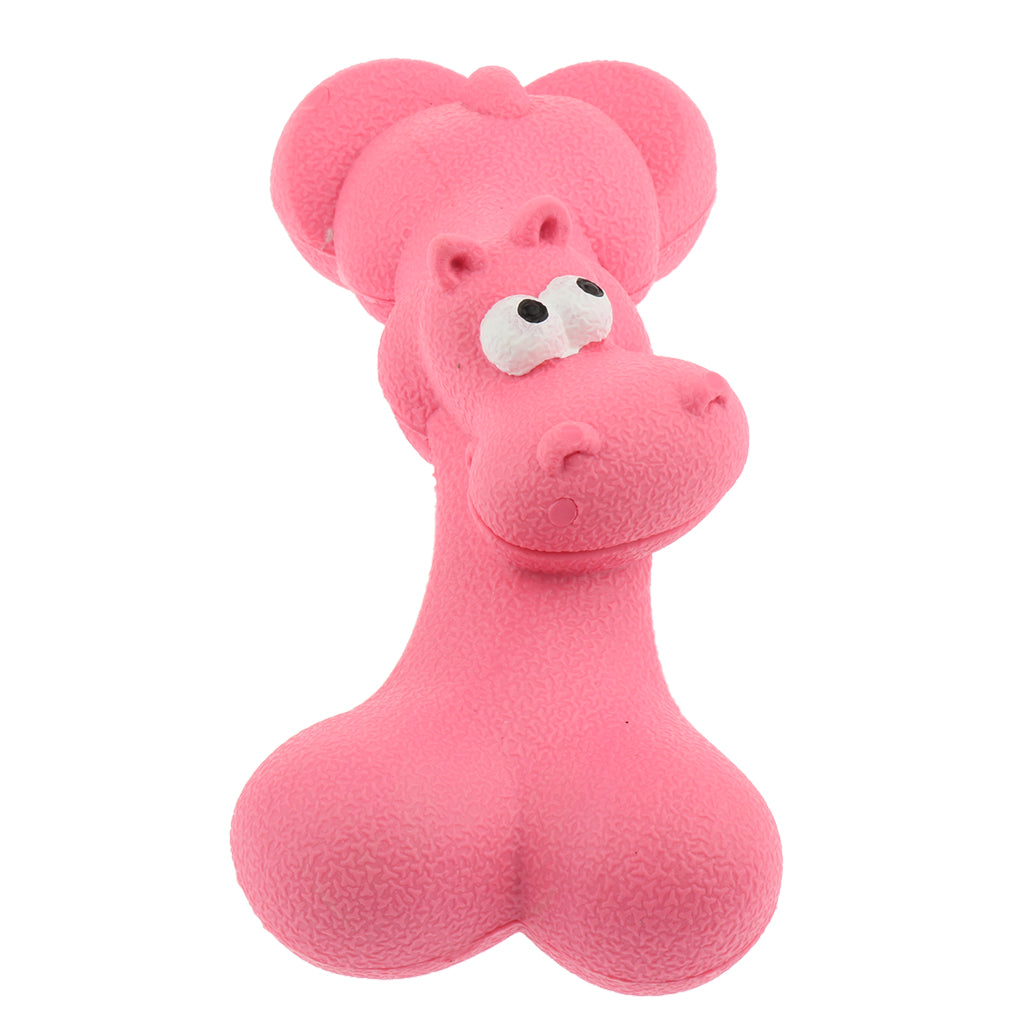 Dog Chew Toy, Rubber Bone Chewing Toys,Durable Bite Toy Molar Toy Pink_2