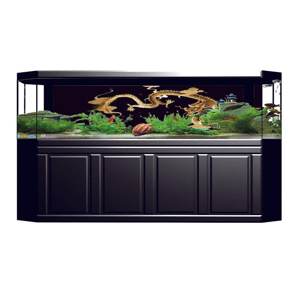 Aquarium 3D HD Background Sticker Fish Tank Wall Decoration Painting S