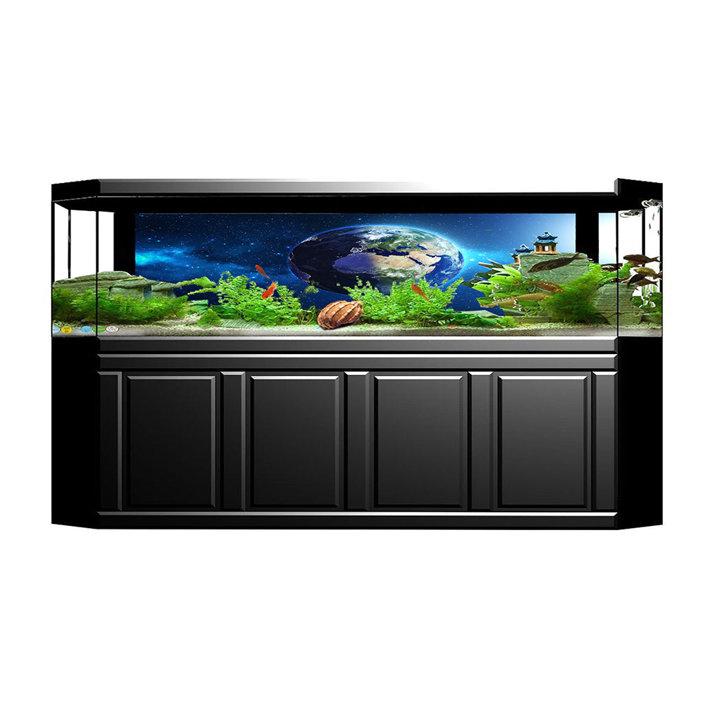 Aquarium 3D Background Sticker Fish Tank Wall Backdrop Decoration L