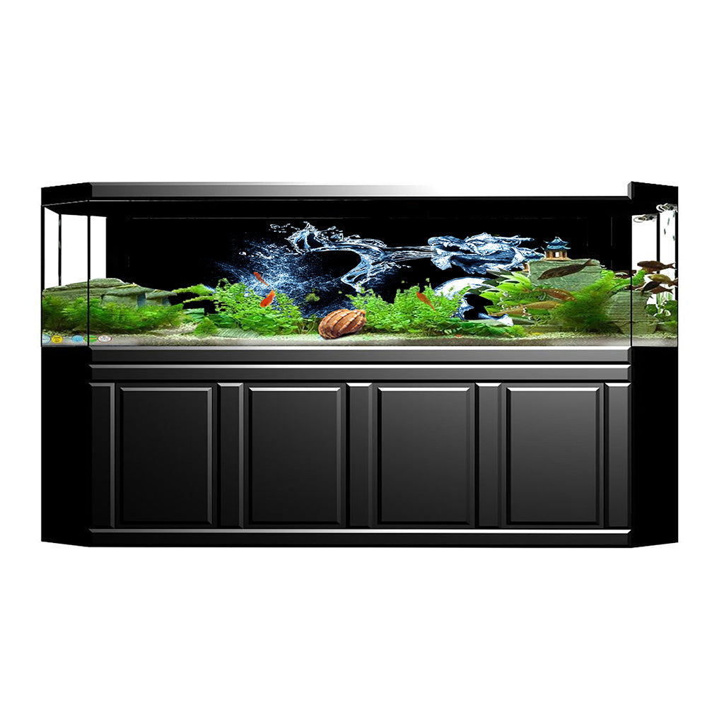 Aquarium HD Background Sticker Fish Tank Wall Decor Landscape Poster L