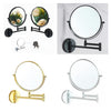 Double Sided Wall Mount 3X Magnifying Cosmetic Shaving Swivel Mirror Matte