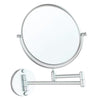 Double Sided Wall Mount 3X Magnifying Cosmetic Shaving Swivel Mirror Matte