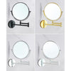 Double Sided Wall Mount 3X Magnifying Cosmetic Shaving Swivel Mirror Matte