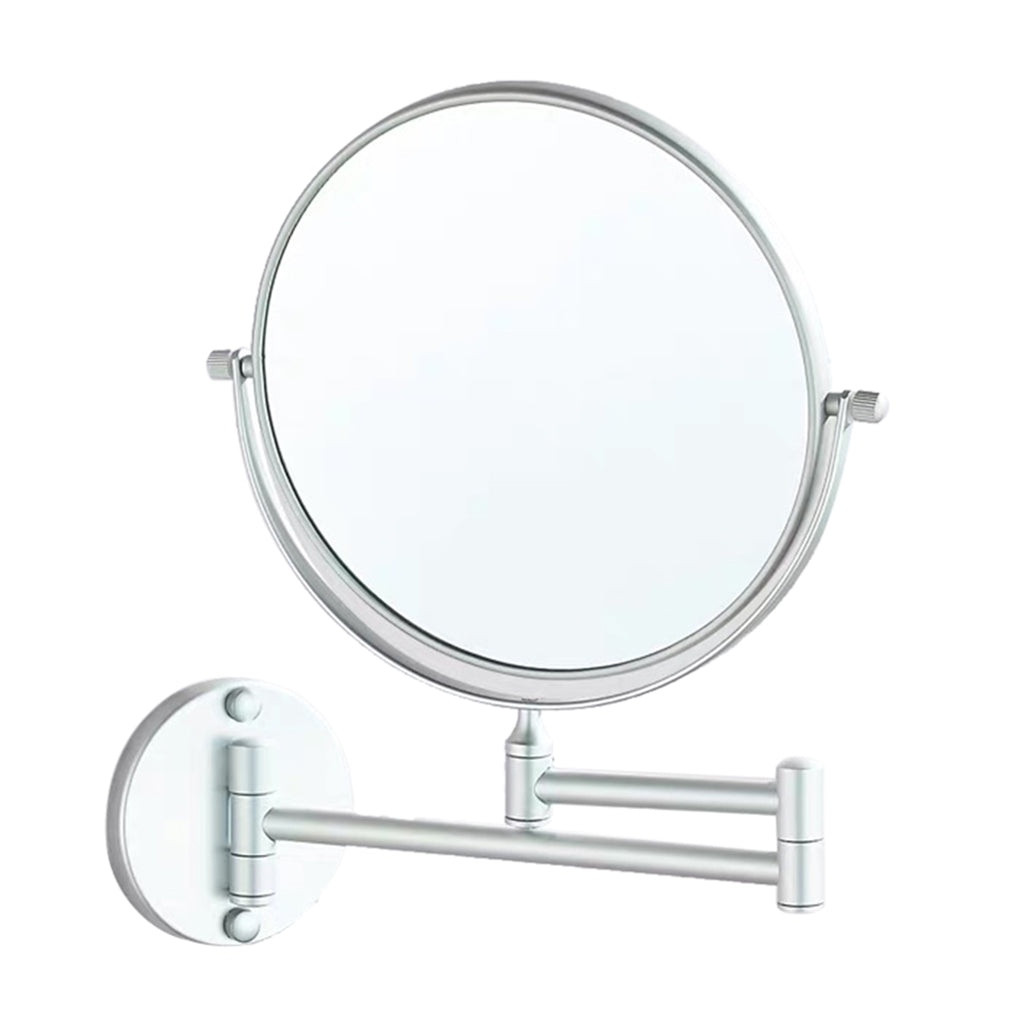 Double Sided Wall Mount 3X Magnifying Cosmetic Shaving Swivel Mirror Matte