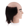 Human Hair Male Mannequin Head Hairdresser Salon Training Practice Head Half Bald