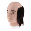 Human Hair Male Mannequin Head Hairdresser Salon Training Practice Head Half Bald