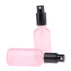 2pcs Empty Glass Pump Spray Bottle for Perfum Toner Amber Atomizer Pink 50ml