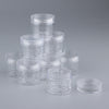 10x Empty Round Clear Makeup Jar Pot Powder Travel Cream Cosmetic Container 20g