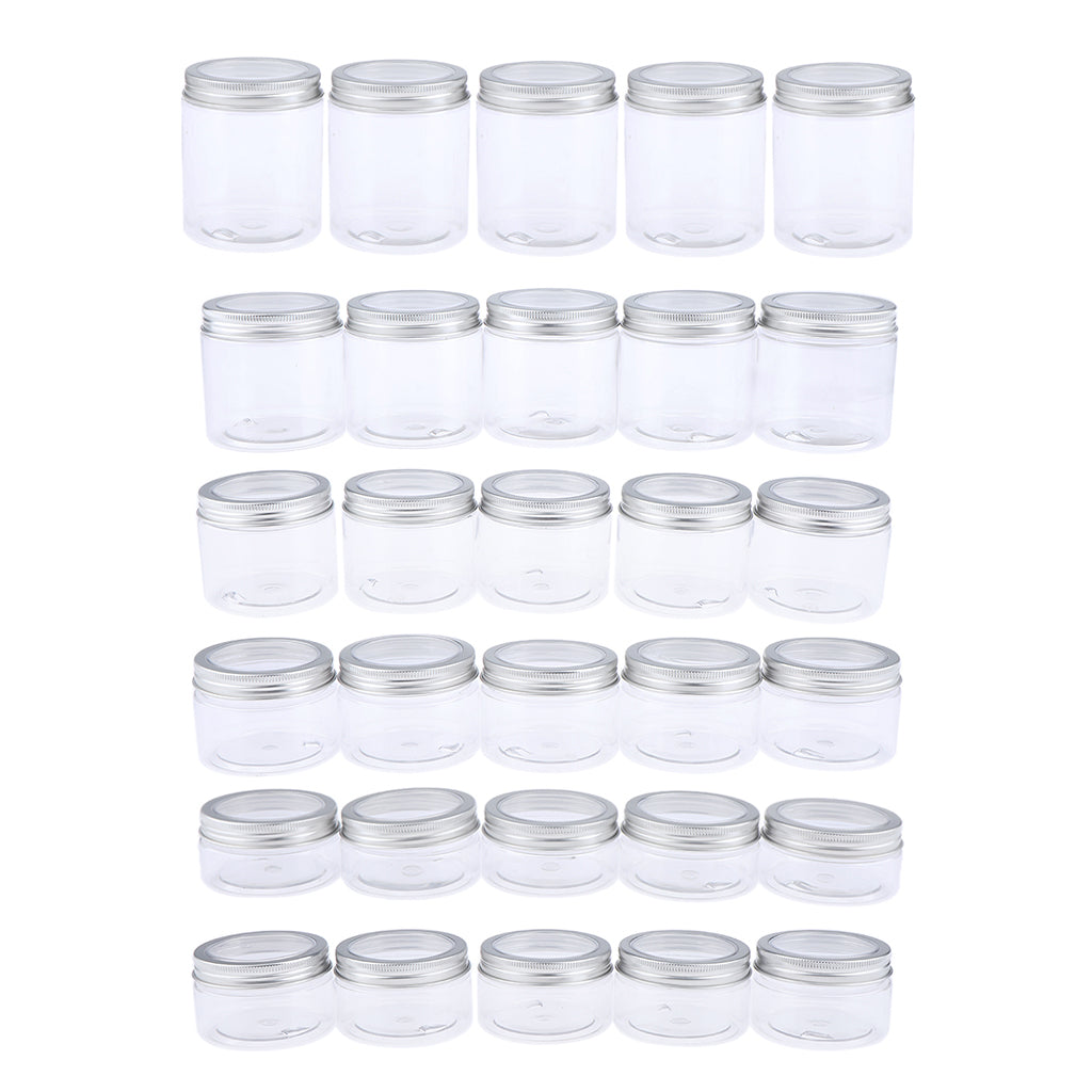 5pcs Makeup Pot Empty Cosmetic Jars  Lotion Cream Gel Containers Clear 120ml