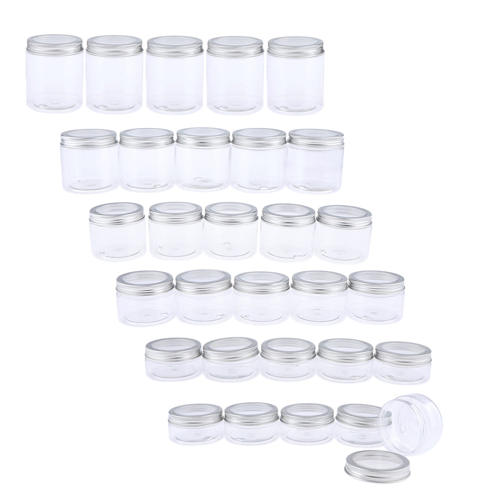 5pcs Makeup Pot Empty Cosmetic Jars  Lotion Cream Gel Containers Clear 120ml