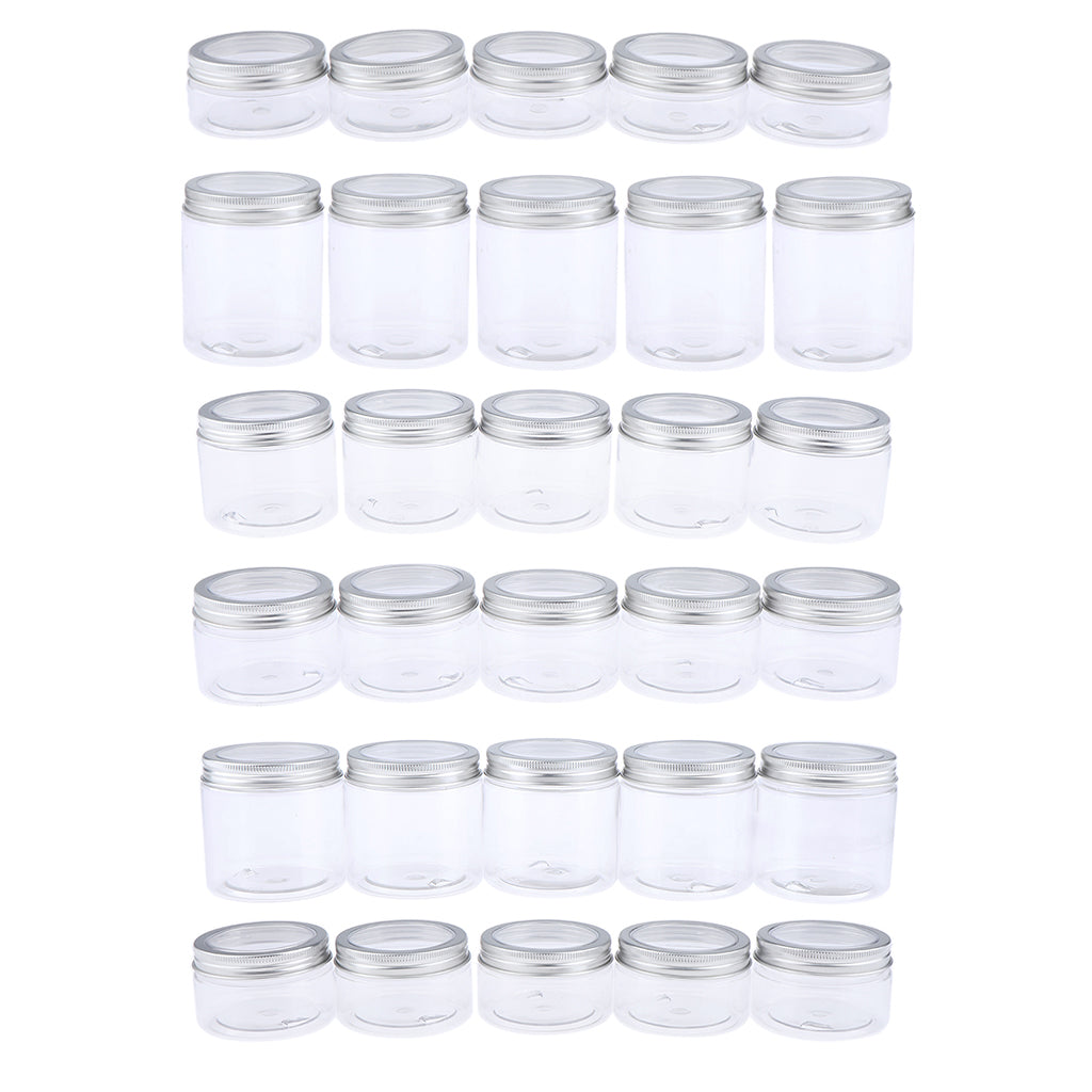 5pcs Makeup Pot Empty Cosmetic Jars  Lotion Cream Gel Containers Clear 120ml