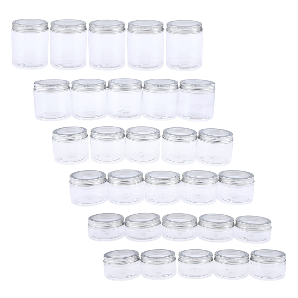 5pcs Makeup Pot Empty Cosmetic Jars  Lotion Cream Gel Containers Clear 120ml