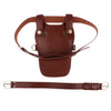 Hairdressing Barber Scissors Shears Combs Clips Holder Pouch Waist Bag Brown