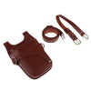 Hairdressing Barber Scissors Shears Combs Clips Holder Pouch Waist Bag Brown