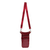 PU Leather Hair Scissor Holster Bag Pouch Holder with Waist Belt Red