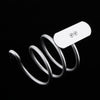 Wall Mount Hair Dryer Holder Rack Stand Storage Organizer Stainless Steel Silver